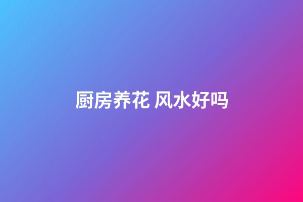 厨房养花 风水好吗